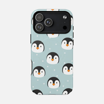 Penguin Pattern iPhone Case — Tough Magnetic | MagSafe Compatible