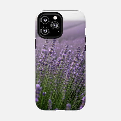 Lavender Field Phone Case — Tough Magnetic Protective Case iPhone 13 Pro Max Glossy Phone Case