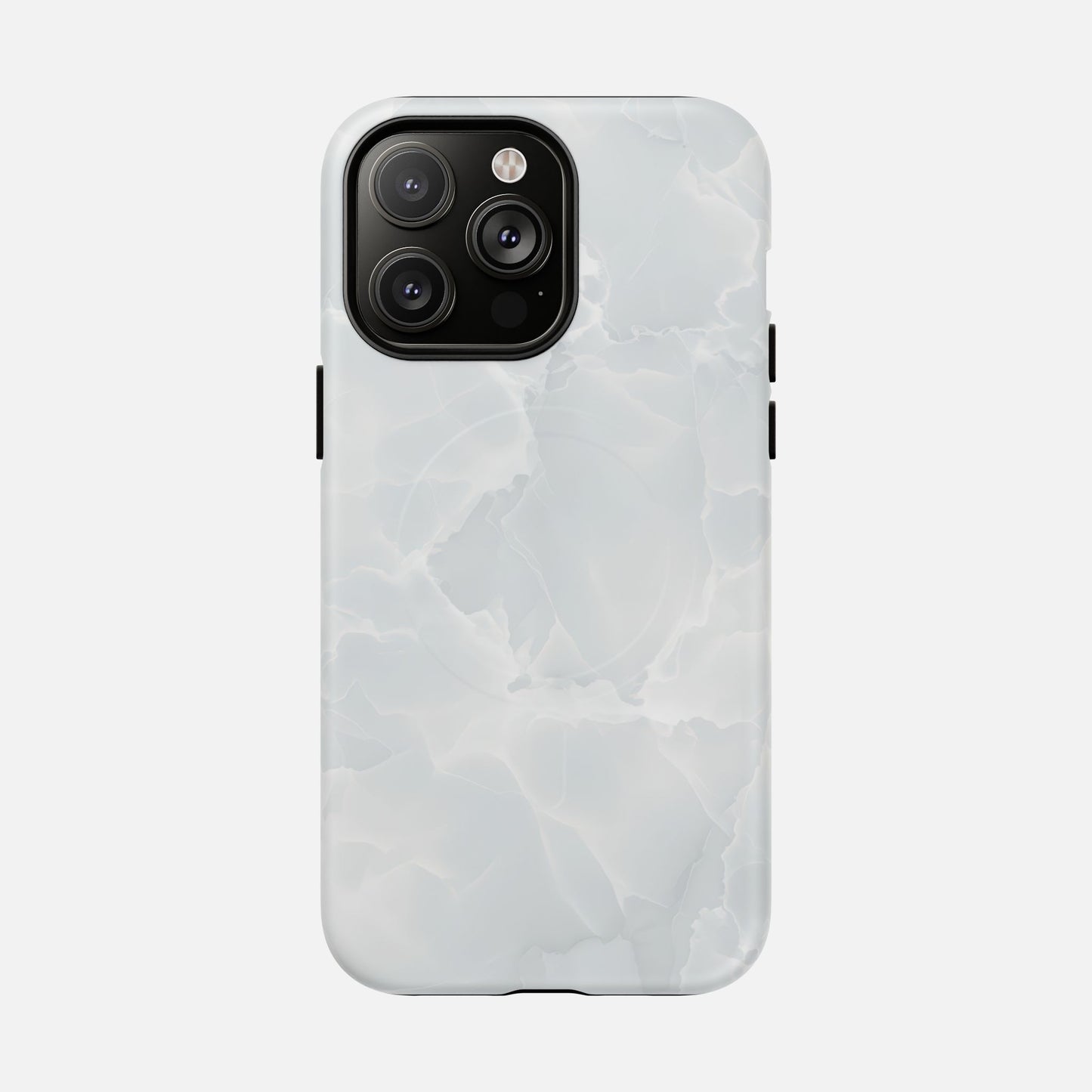 Marble White iPhone Case — Tough Magnetic | MagSafe Compatible