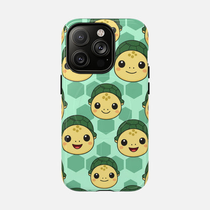 Cute Turtle Pattern iPhone Case — Tough Magnetic | MagSafe Compatible