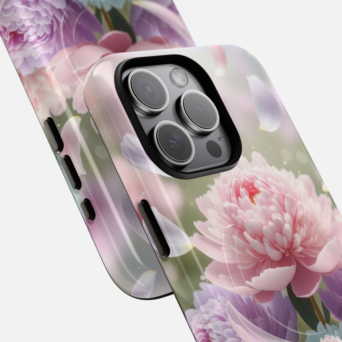 Pastel Peony Garden iPhone Case — Tough Magnetic | MagSafe Compatible