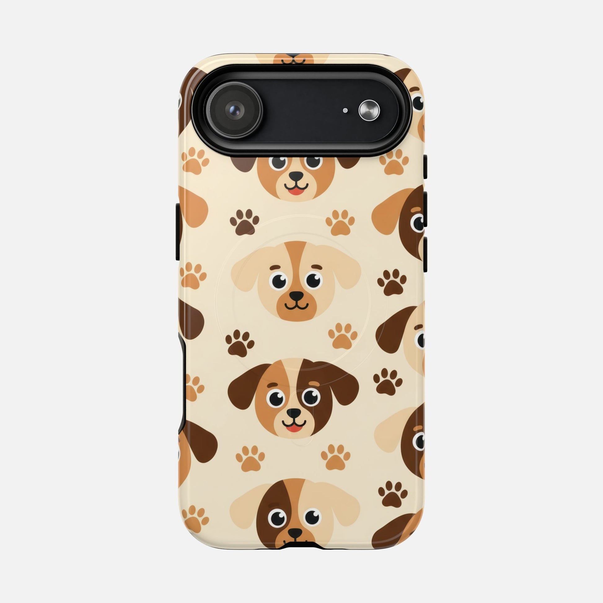 Cute Cartoon Puppy Paw Tough Magnetic Phone Case iPhone 17 Air Glossy Phone Case