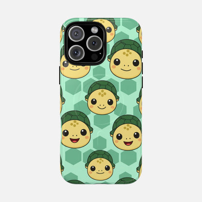 Cute Turtle Pattern iPhone Case — Tough Magnetic | MagSafe Compatible