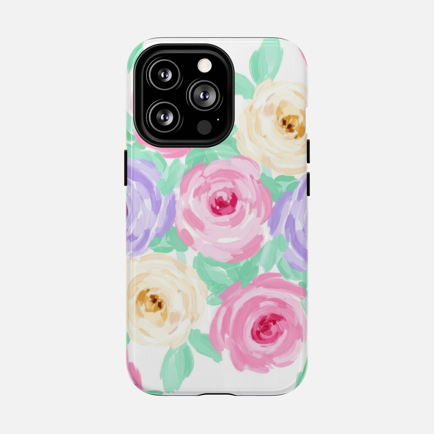 Floral Watercolor Roses iPhone Case — Tough Magnetic | MagSafe Compatible
