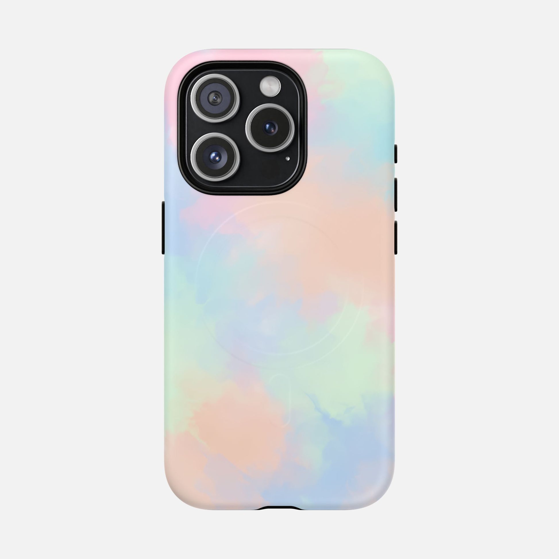 Pastel Watercolor Tough Magnetic Phone Case — Protective MagSafe Compatible Cover iPhone 15 Pro Matte Phone Case