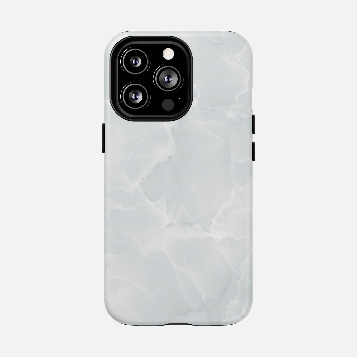 Marble White iPhone Case — Tough Magnetic | MagSafe Compatible