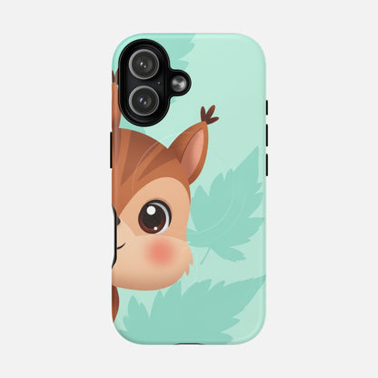 Cute Squirrel With Mint Leaves iPhone Case — Tough Magnetic | MagSafe Compatible