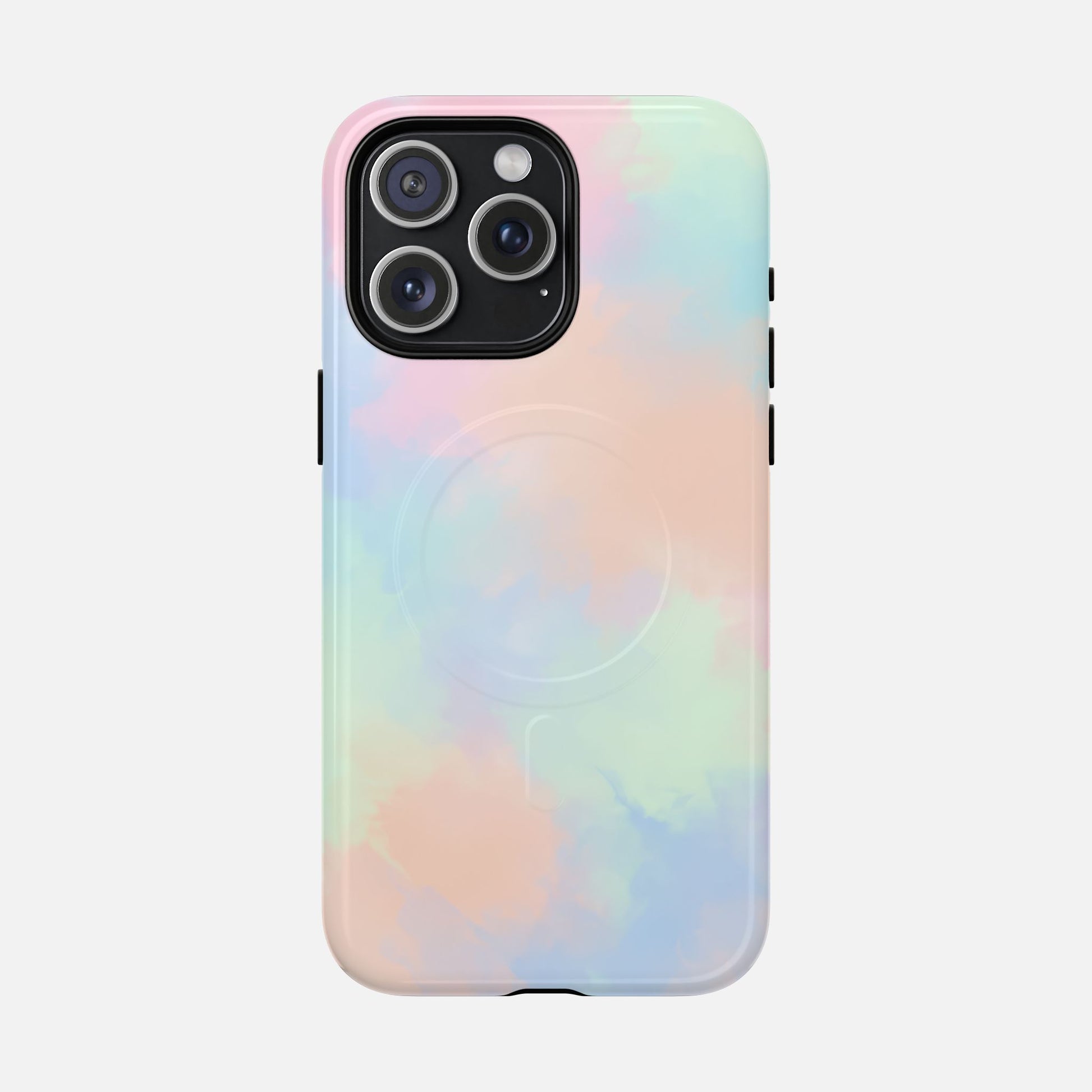 Pastel Watercolor Tough Magnetic Phone Case — Protective MagSafe Compatible Cover iPhone 15 Pro Max Glossy Phone Case