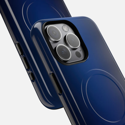 Smooth Dark Blue iPhone Case — Tough Magnetic | MagSafe Compatible