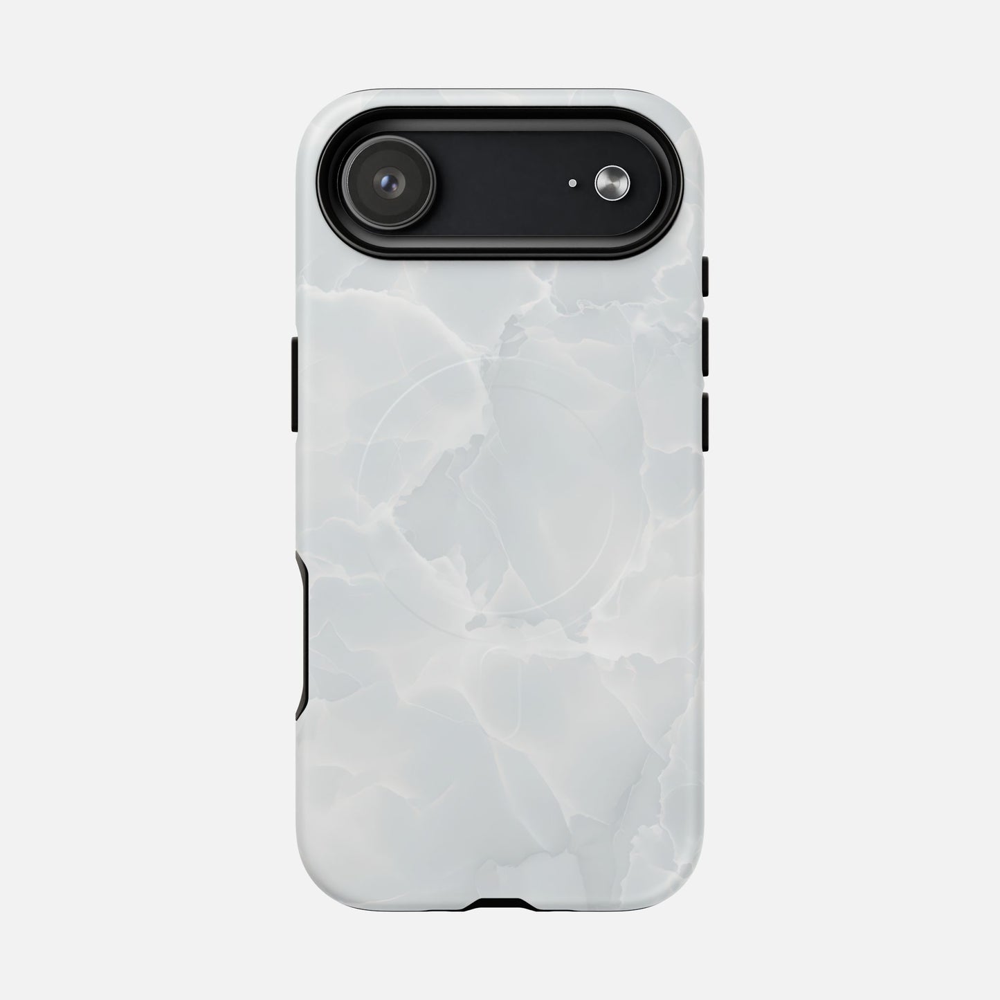 Marble White iPhone Case — Tough Magnetic | MagSafe Compatible