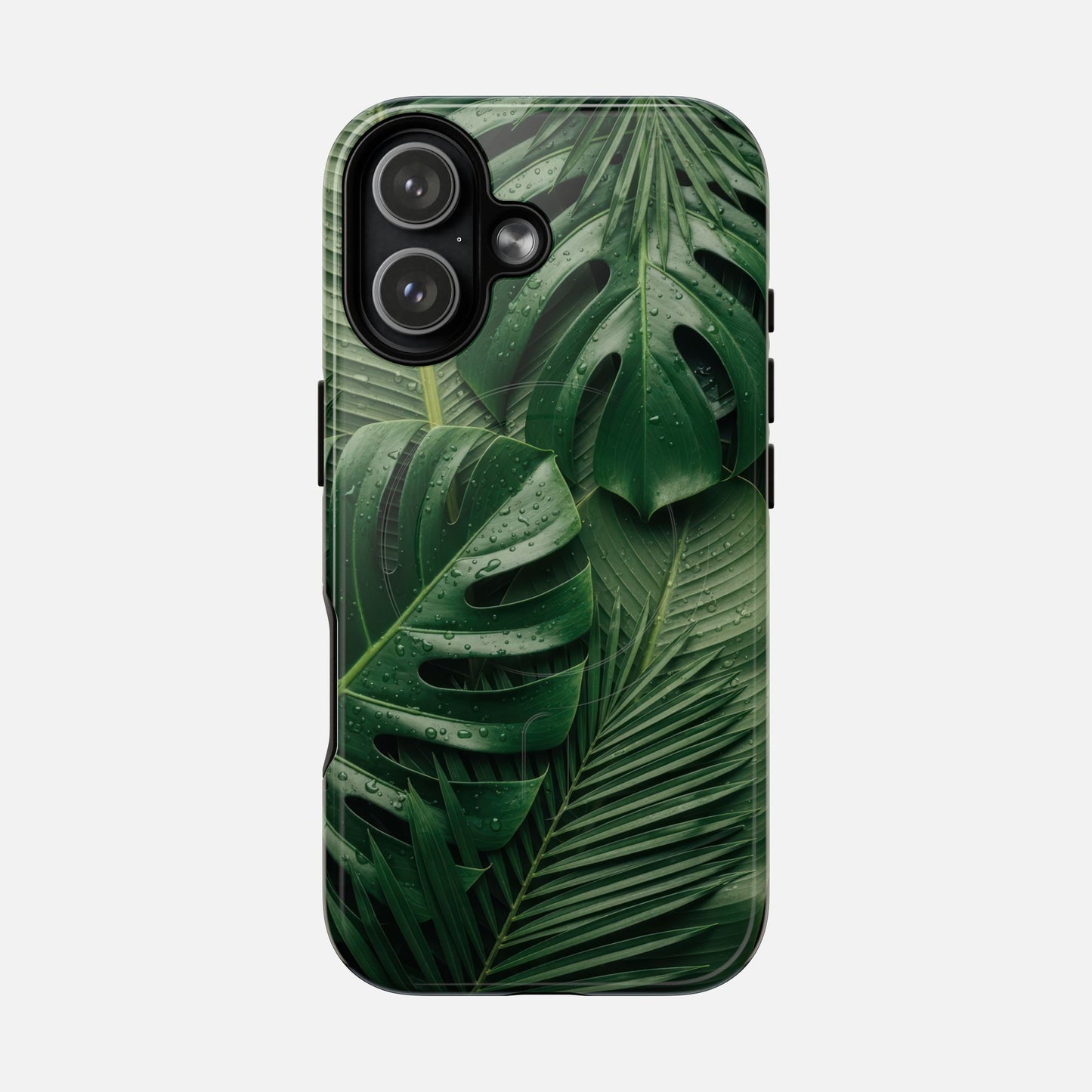 Tropical Monstera Magnetic Phone Case — Tough Protective iPhone Cover iPhone 17 Glossy Phone Case