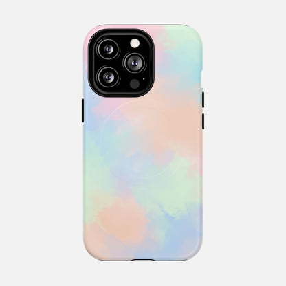 Pastel Watercolor Tough Magnetic Phone Case — Protective MagSafe Compatible Cover iPhone 13 Pro Matte Phone Case
