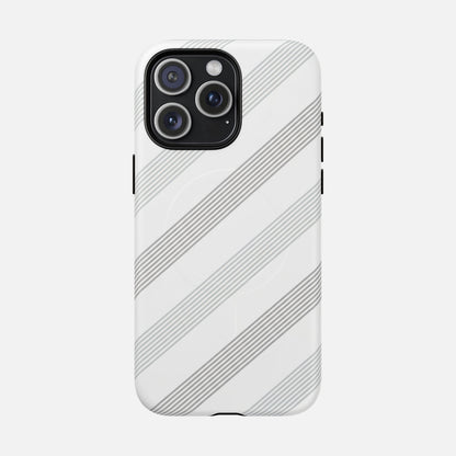 Minimal Diagonal Stripe iPhone Case — Tough Magnetic | MagSafe Compatible