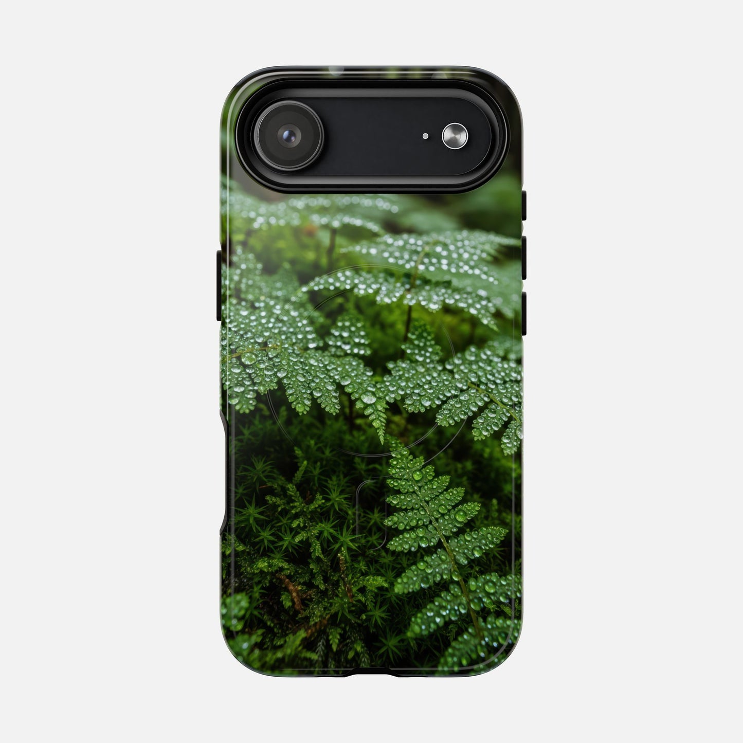 Fern Dew Tough Magnetic Phone Case — Nature Photography Protective Cover iPhone 17 Air Glossy Phone Case