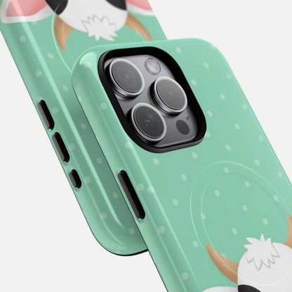 Cow Cartoon iPhone Case — Tough Magnetic | MagSafe Compatible