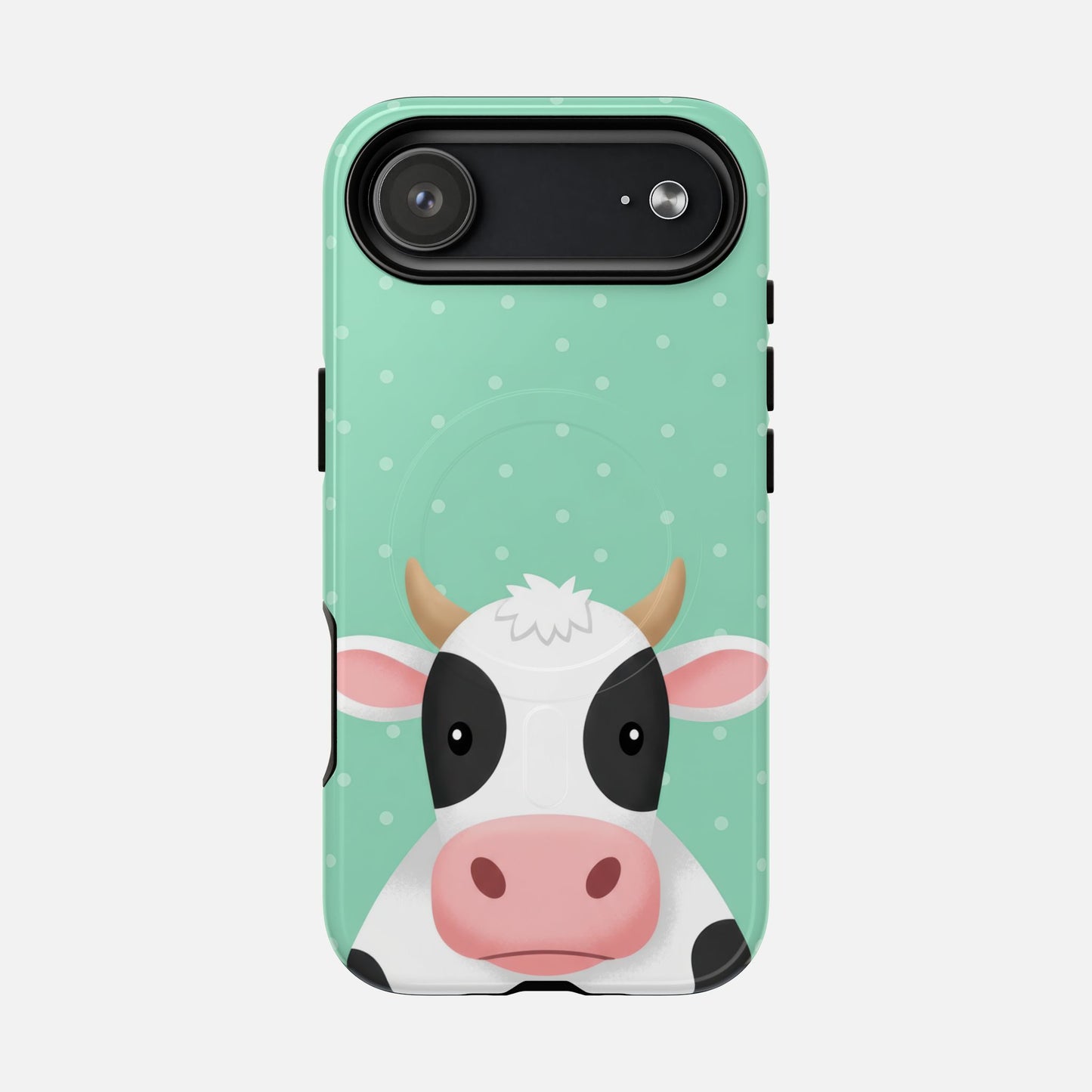 Cow Cartoon iPhone Case — Tough Magnetic | MagSafe Compatible