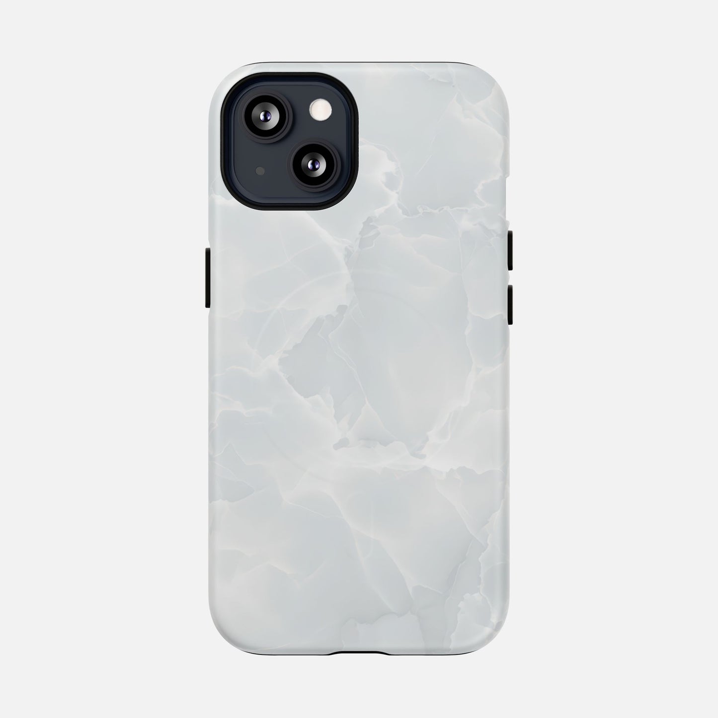 Marble White iPhone Case — Tough Magnetic | MagSafe Compatible