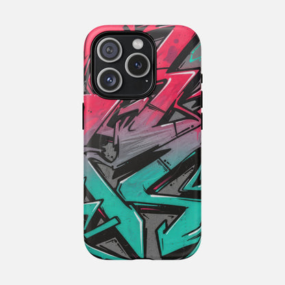 Graffiti Street Art Tough Magnetic Phone Case iPhone 15 Pro Matte Phone Case