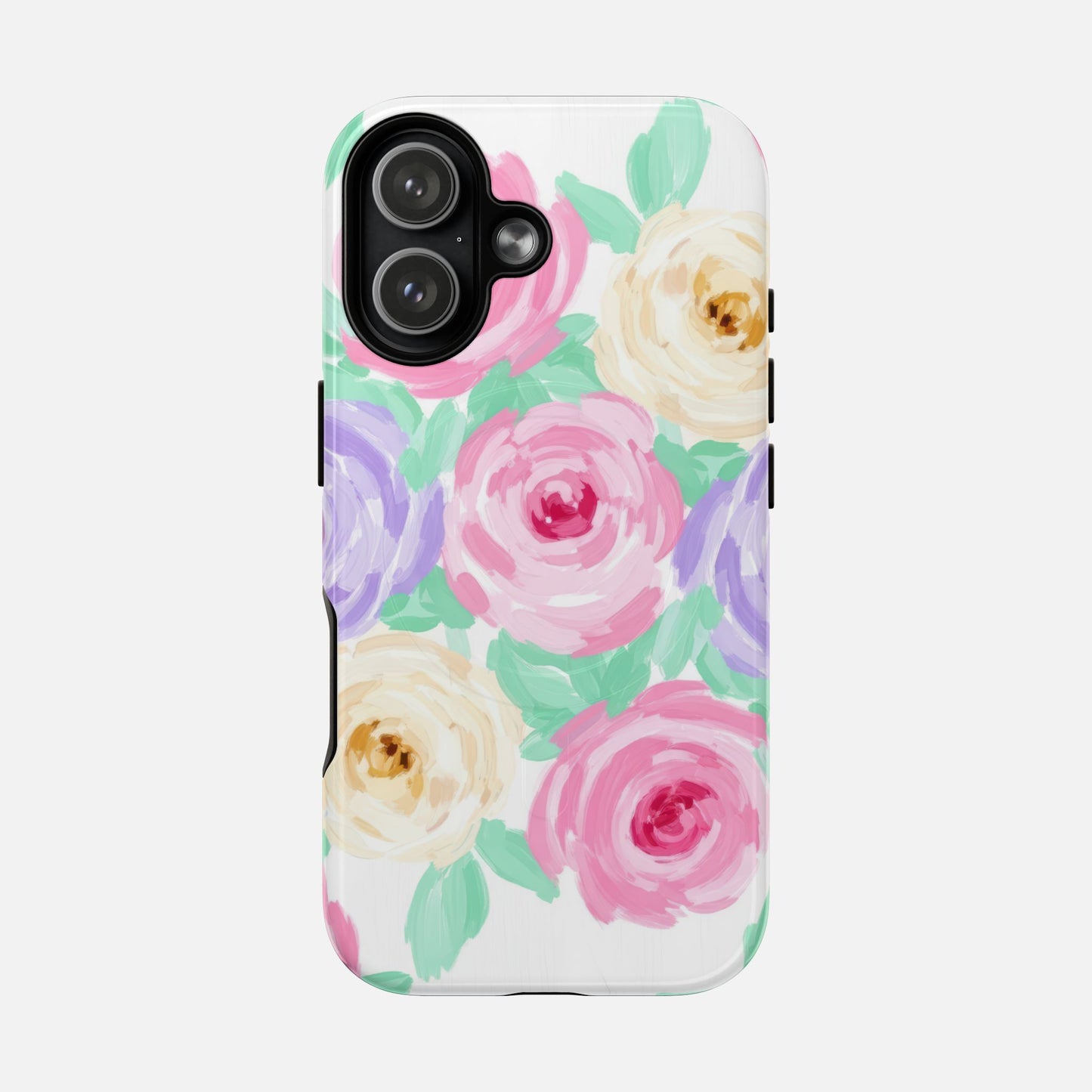 Floral Watercolor Roses iPhone Case — Tough Magnetic | MagSafe Compatible