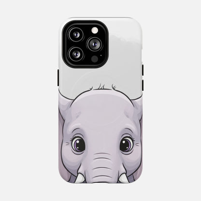 Cute Elephant iPhone Case — Tough Magnetic | MagSafe Compatible