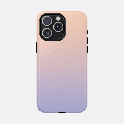 Gradient With Rose Gold to Lavender iPhone Case — Tough Magnetic | MagSafe Compatible