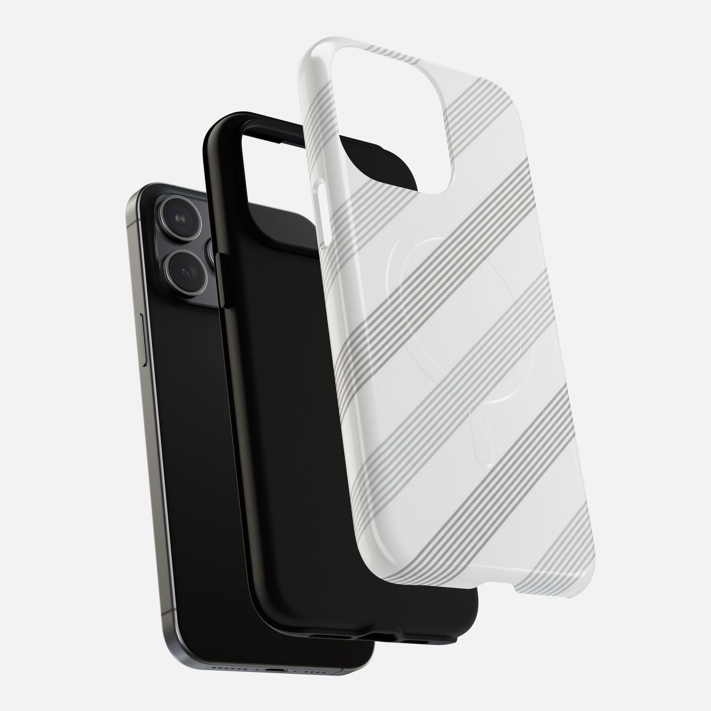 Minimal Diagonal Stripe iPhone Case — Tough Magnetic | MagSafe Compatible