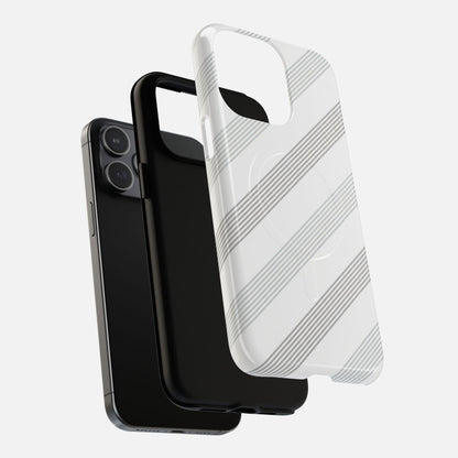 Minimal Diagonal Stripe iPhone Case — Tough Magnetic | MagSafe Compatible