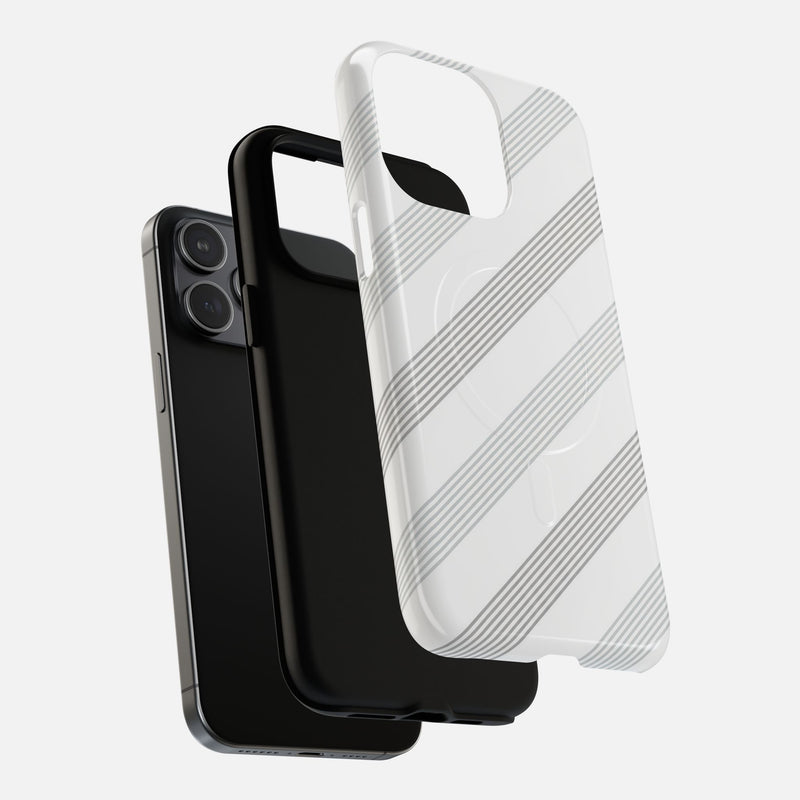 Minimal Diagonal Stripe iPhone Case — Tough Magnetic | MagSafe Compatible