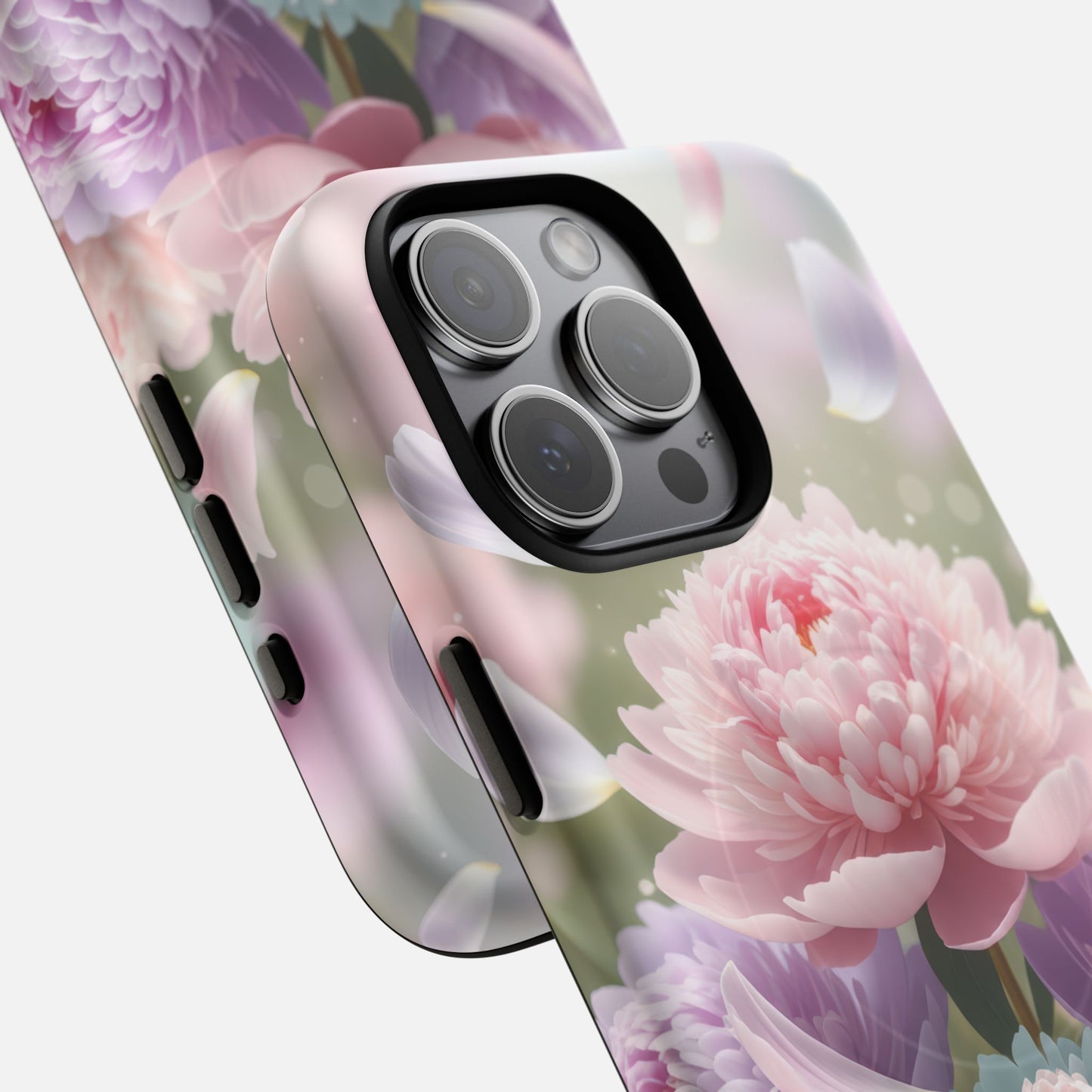 Pastel Peony Garden iPhone Case — Tough Magnetic | MagSafe Compatible