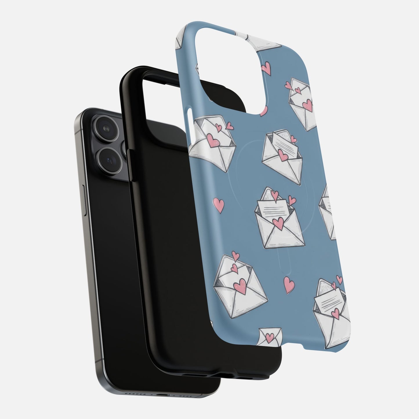 Love Letter Envelopes Pattern iPhone Case — Tough Magnetic | MagSafe Compatible