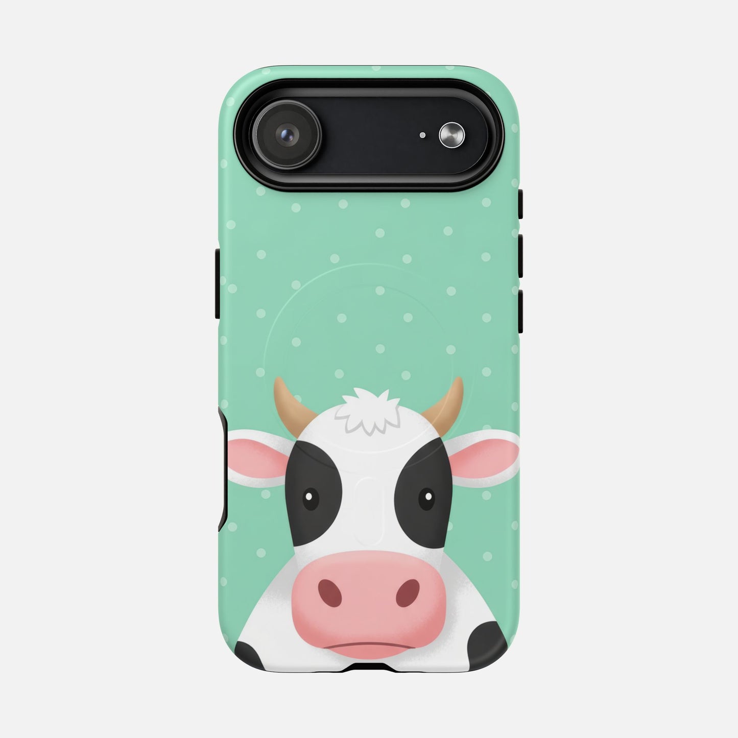 Cow Cartoon iPhone Case — Tough Magnetic | MagSafe Compatible