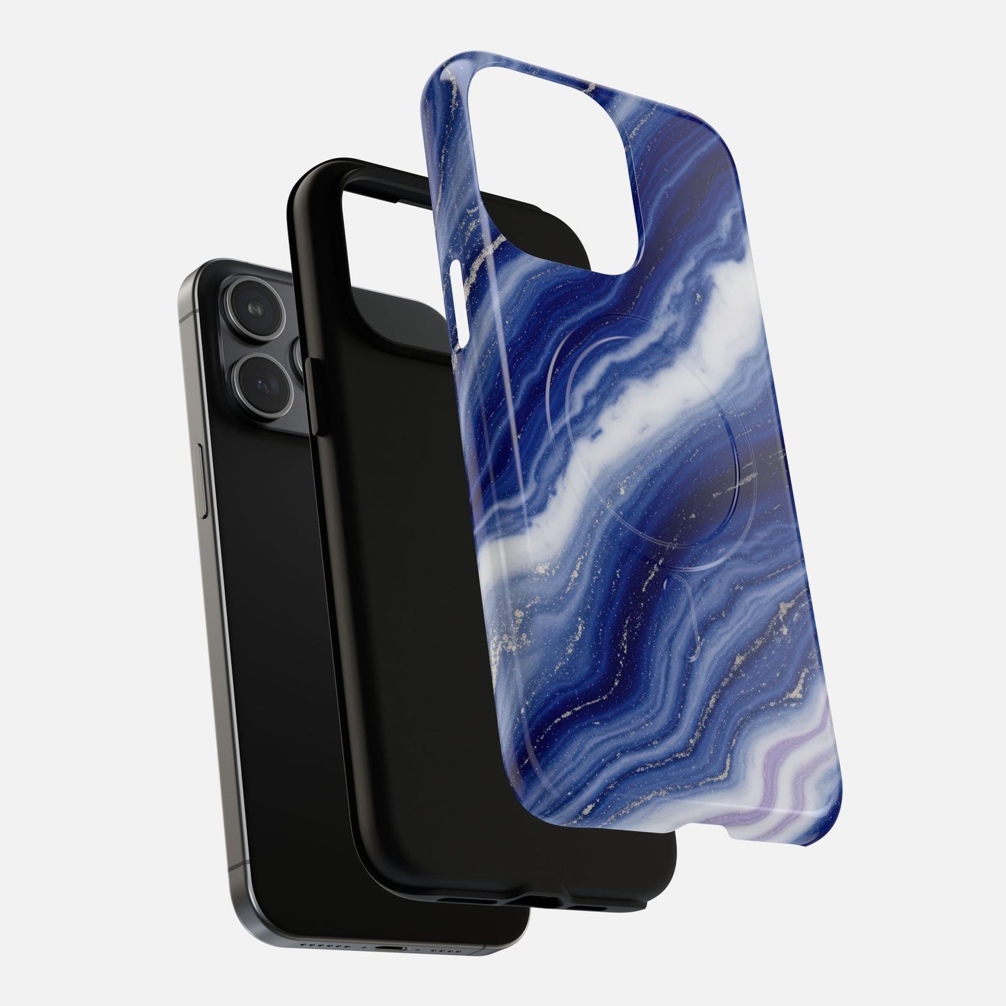 Blue Agate iPhone Case — Tough Magnetic | MagSafe Compatible