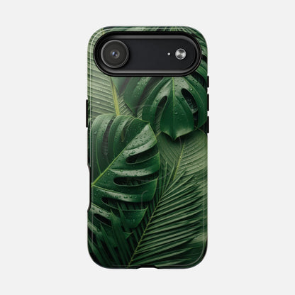 Tropical Monstera Magnetic Phone Case — Tough Protective iPhone Cover iPhone 17 Air Glossy Phone Case