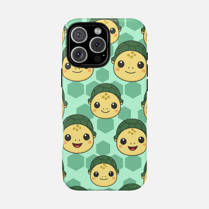 Cute Turtle Pattern iPhone Case — Tough Magnetic | MagSafe Compatible