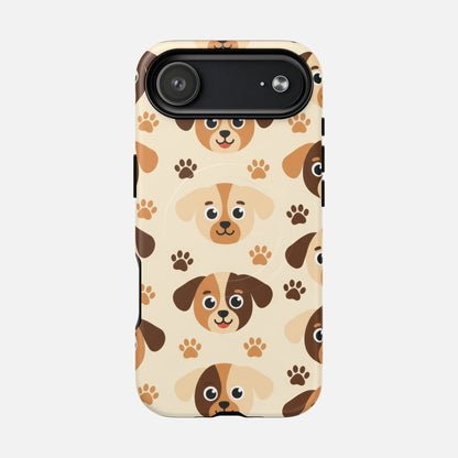 Cute Cartoon Puppy Paw iPhone Case — Tough Magnetic | MagSafe Compatible