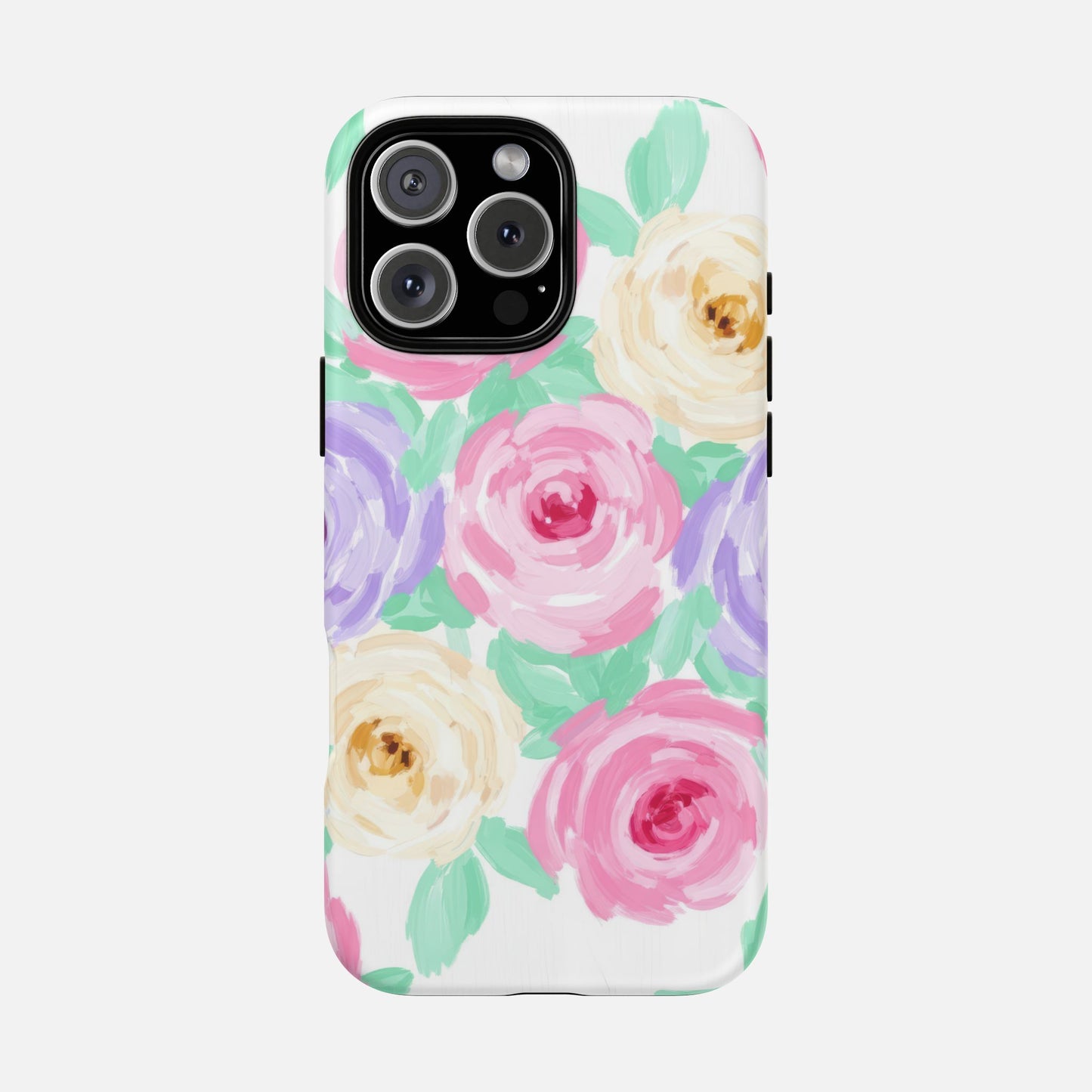 Floral Watercolor Roses iPhone Case — Tough Magnetic | MagSafe Compatible