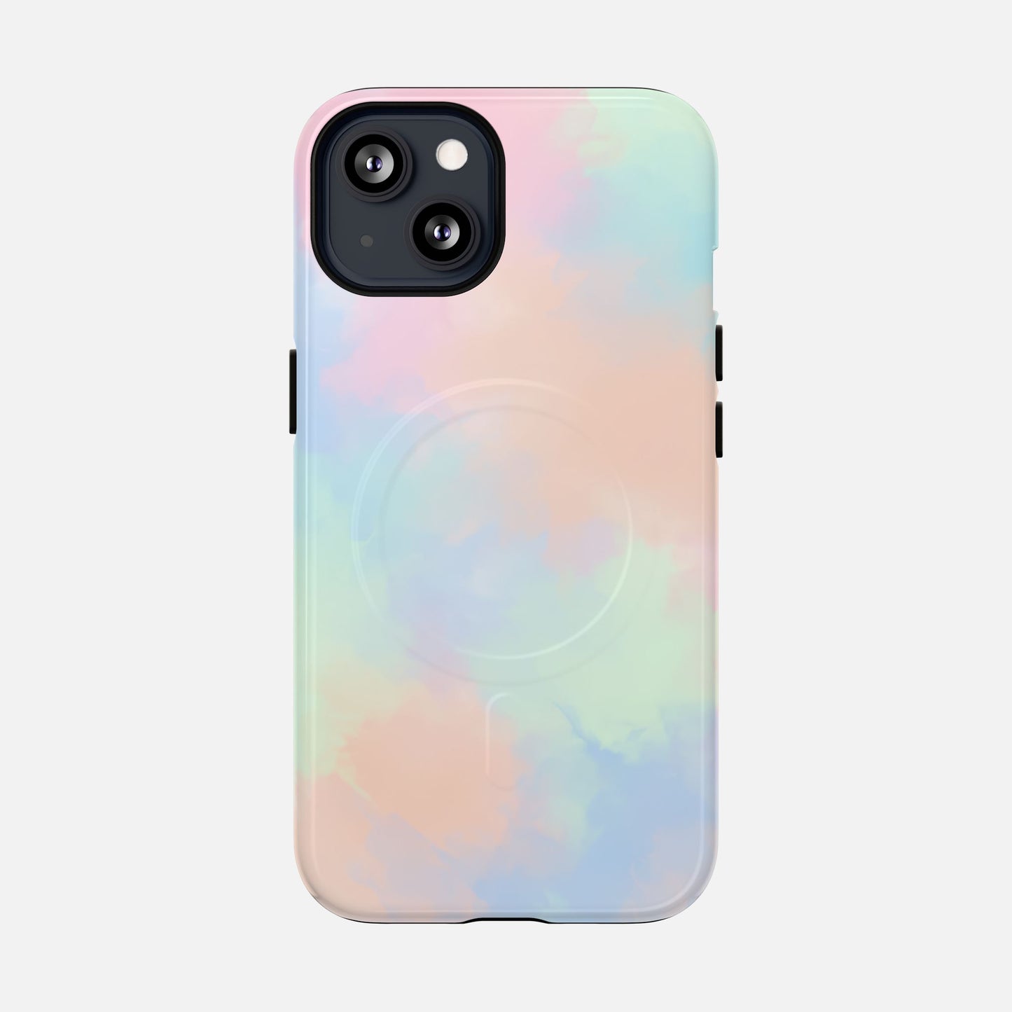 Pastel Watercolor Tough Magnetic Phone Case — Protective MagSafe Compatible Cover iPhone 13 Glossy Phone Case