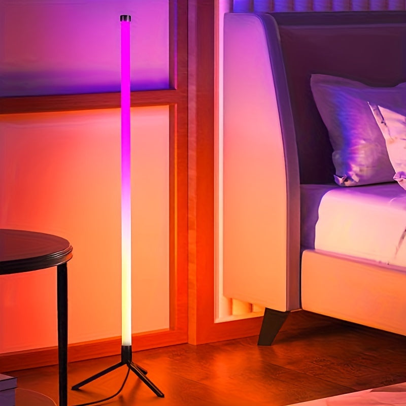 Intelligent LED RGB Floor Lamp - Color-Changing, App & Remote Control, Music-Sync Dimming - Zaidni Store