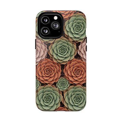 Magnetic Tough Case — Autumn Succulent Floral Phone Cover iPhone 13 Pro Max Glossy Phone Case