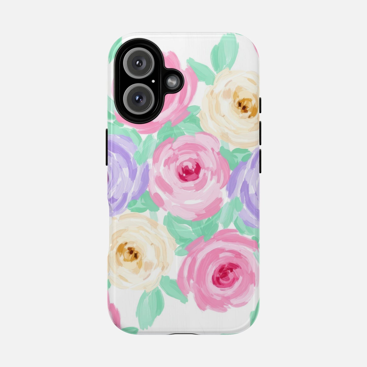 Floral Watercolor Roses iPhone Case — Tough Magnetic | MagSafe Compatible