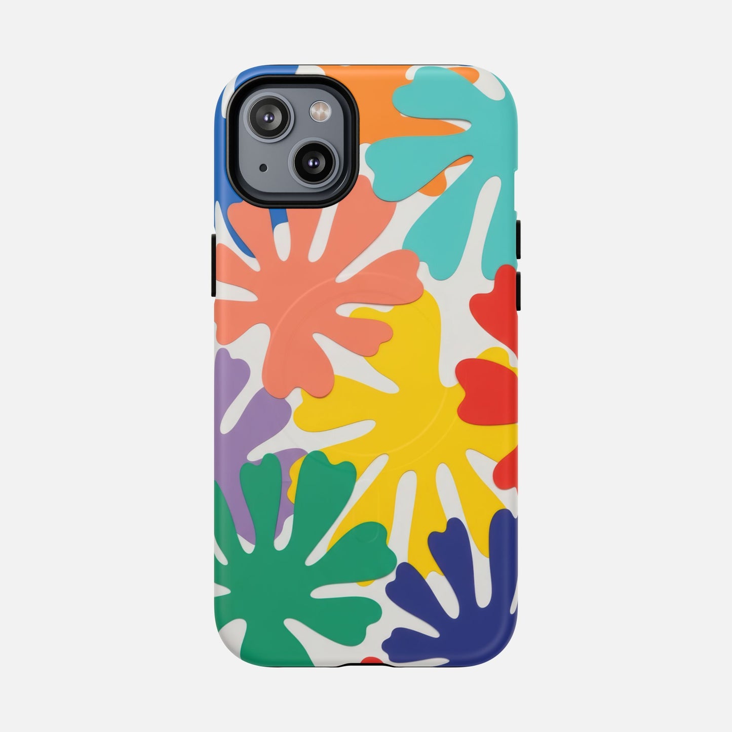 Colorful Tropical Leaves iPhone Case — Tough Magnetic | MagSafe Compatible