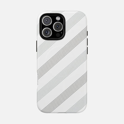 Minimal Diagonal Stripe iPhone Case — Tough Magnetic | MagSafe Compatible