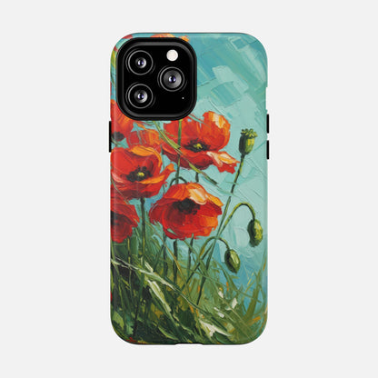 Poppy Field Tough Magnetic Phone Case iPhone 13 Pro Max Matte Phone Case