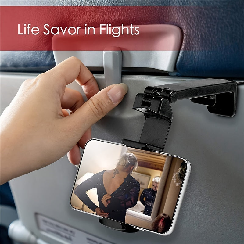 Foldable Airplane Phone Holder - Portable, Adjustable, and Rotatable Stand - Zaidni Store