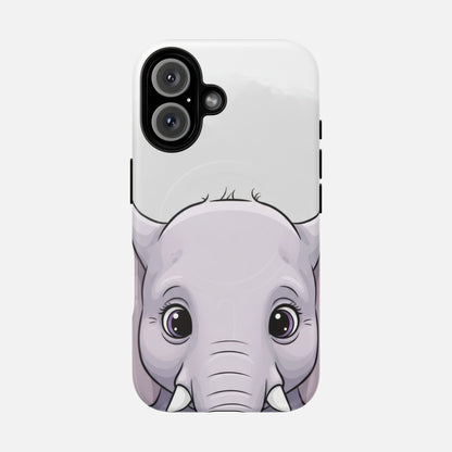 Cute Elephant iPhone Case — Tough Magnetic | MagSafe Compatible