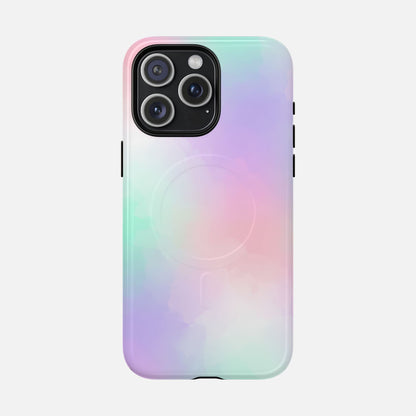 Pastel Gradient Soft Pink, Mint & Lavender iPhone Case — Tough Magnetic | MagSafe Compatible