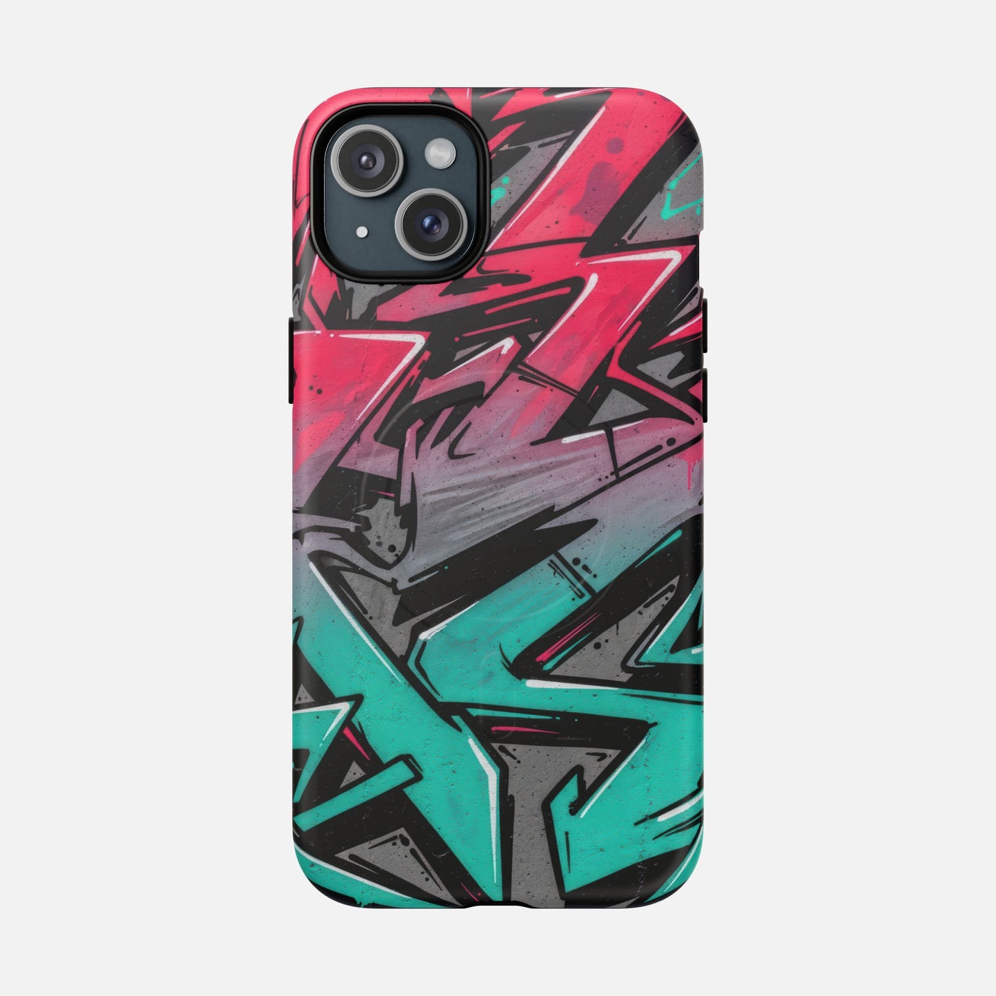 Graffiti Street Art Tough Magnetic Phone Case iPhone 15 Plus Matte Phone Case