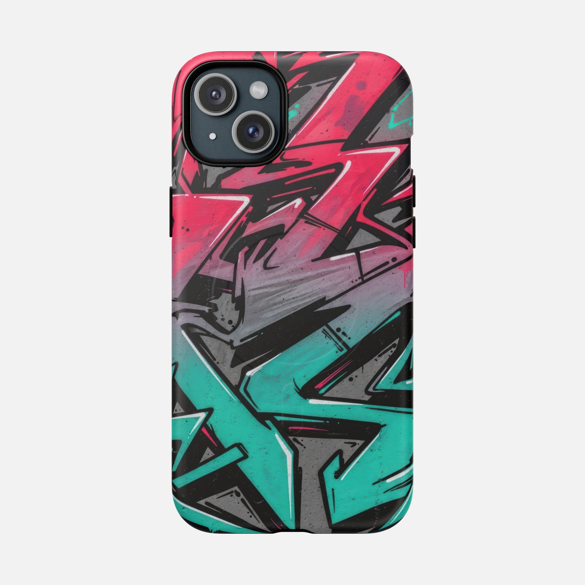 Graffiti Street Art Tough Magnetic Phone Case iPhone 15 Plus Matte Phone Case