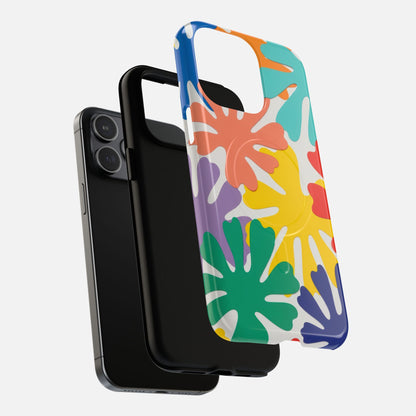 Colorful Tropical Leaves iPhone Case — Tough Magnetic | MagSafe Compatible