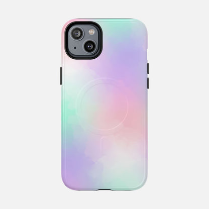 Pastel Gradient Soft Pink, Mint & Lavender iPhone Case — Tough Magnetic | MagSafe Compatible